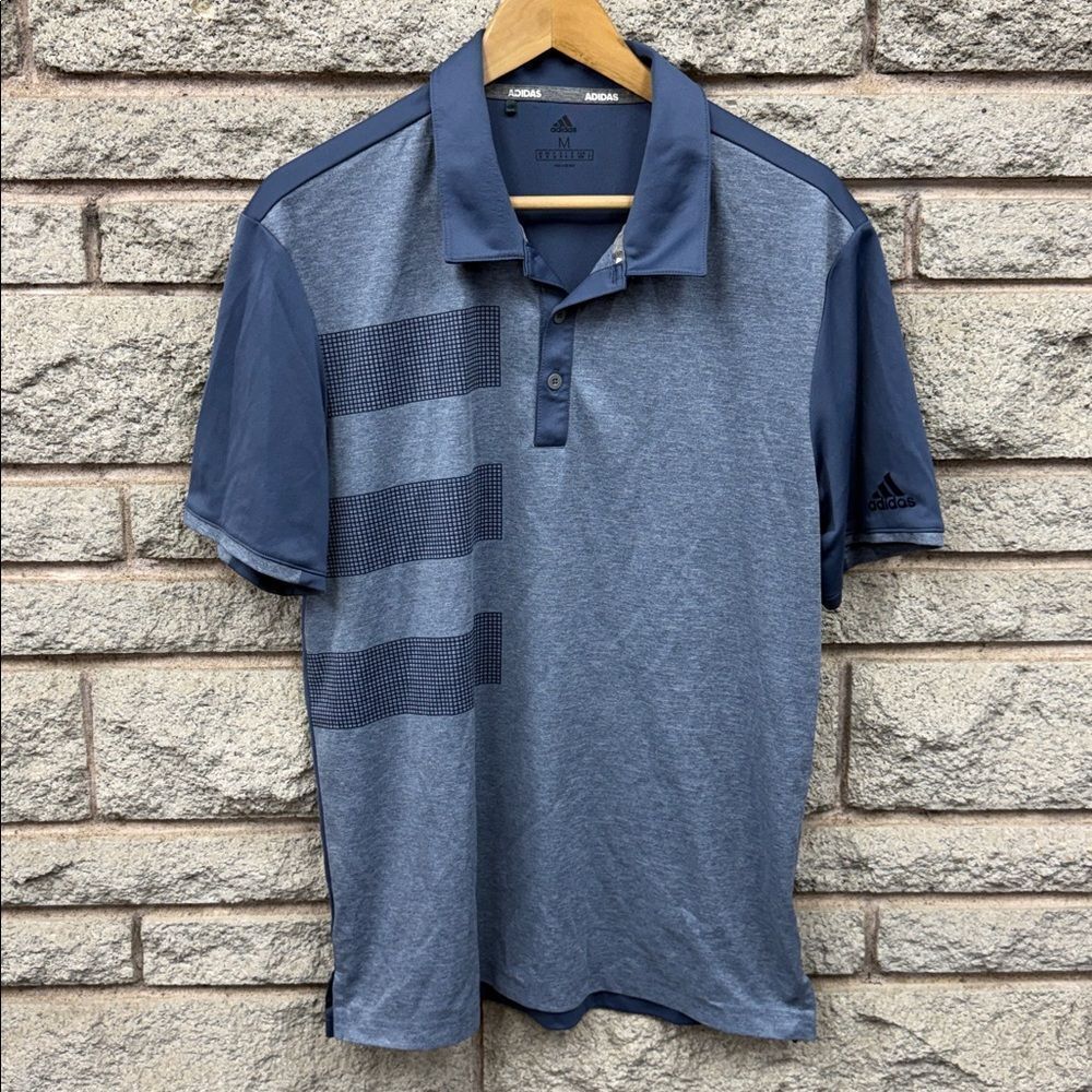 Adidas Blue Polo Shirt Modern Sporty Design